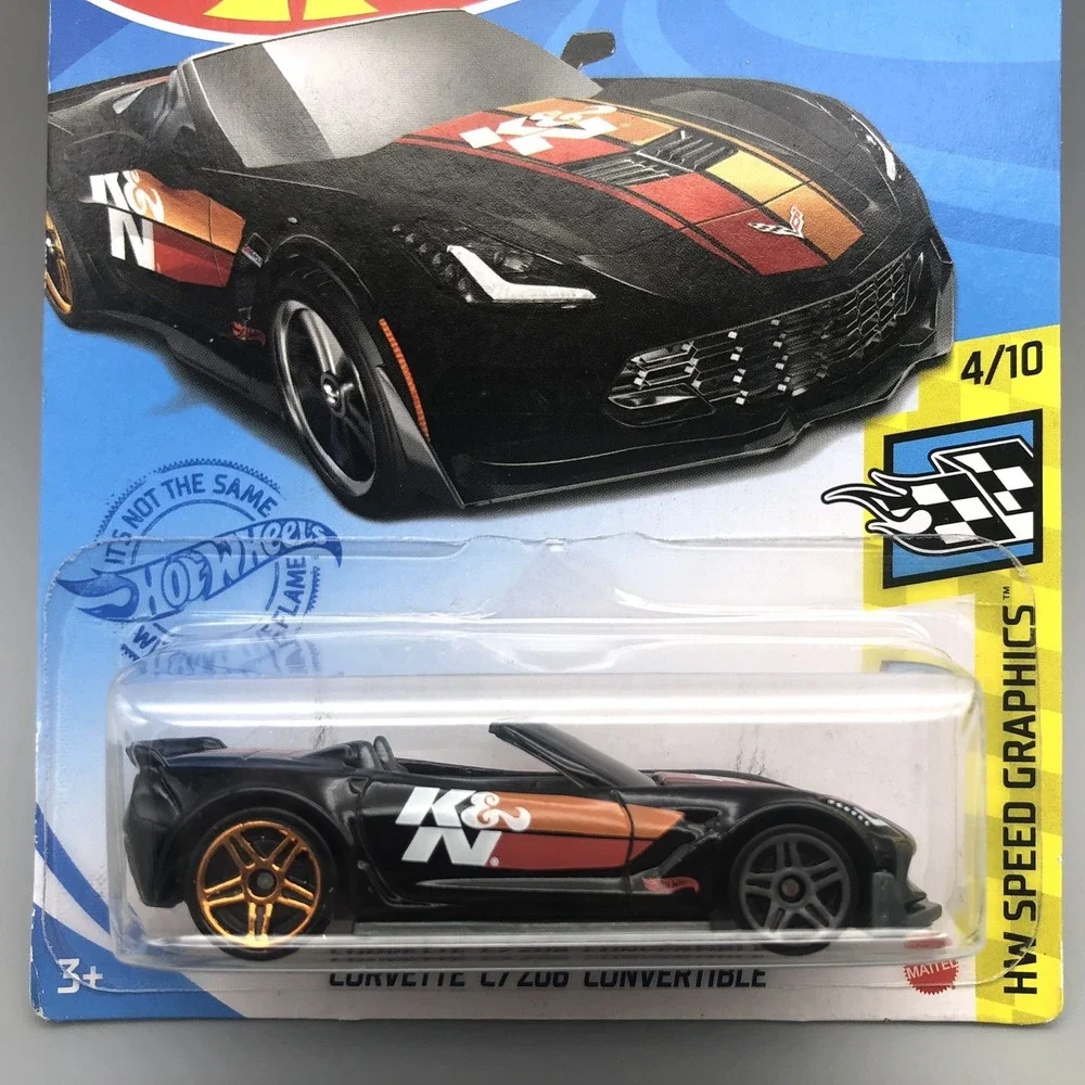 Hot Wheels HW Speed Graphics Corvette C7 Z06 Convertible Car Black Diecast 1/64